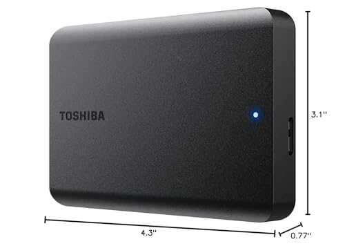 Toshiba Canvio Basics 4TB Portable External Hard Drive USB 3.0, Black