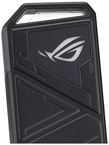 ASUS ROG STRIX Arion Aluminum Alloy M.2 NVMe SSD External Portable Enclosure Case Adapter, USB 3.2 Gen 2 Type-C (10 Gbps)