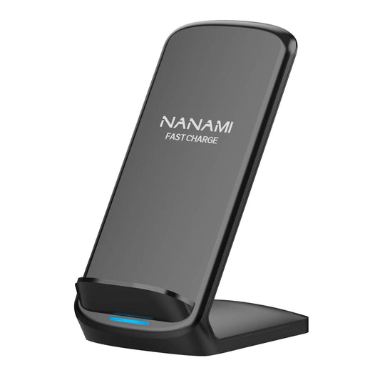 NANAMI Upgraded Fast Wireless Charger, Qi-Certified Wireless Charging Stand Compatible with Samsung Galaxy S24/S23/S22/S21/S20 & Qi Phone Charger for iPhone 16/16 Plus/16 Pro/16 Pro Max/15/14/13/12